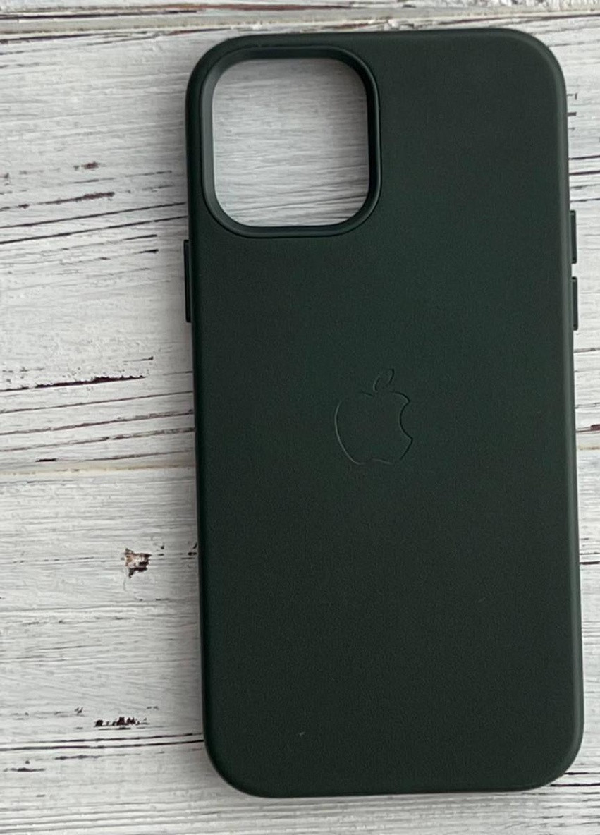 Шкіряний Чохол Накладка Leather Case (AA) with MagSafe Для IPhone 11 Pro Dark Green No Brand (254091863)