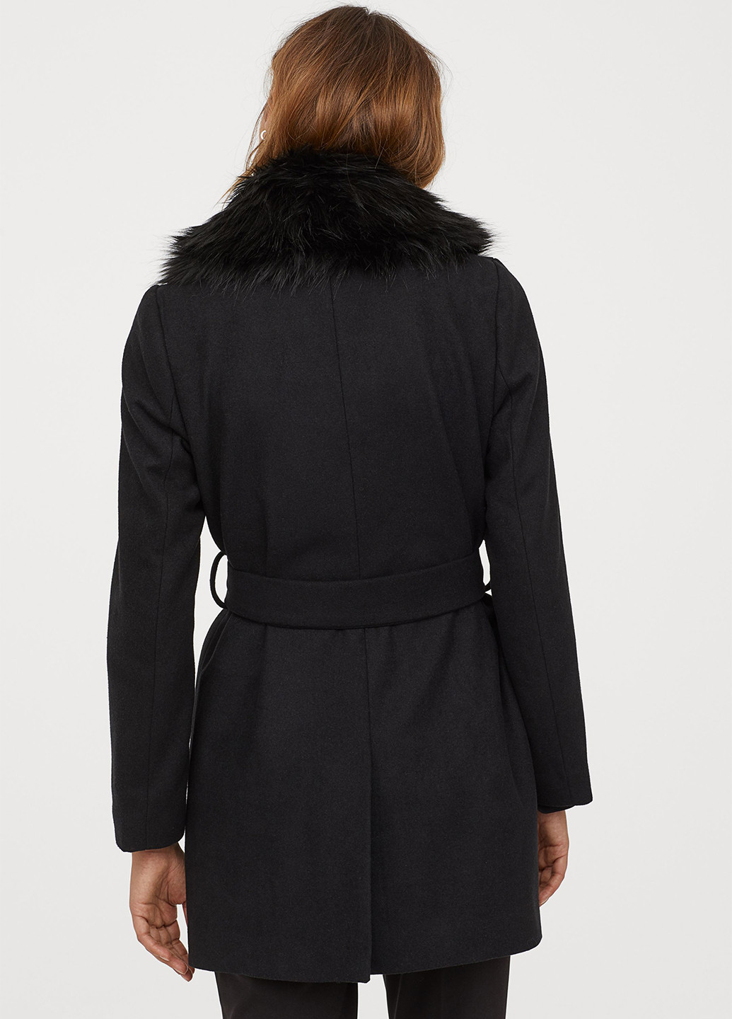 Чорне демісезонне Пальто однобортне H&M