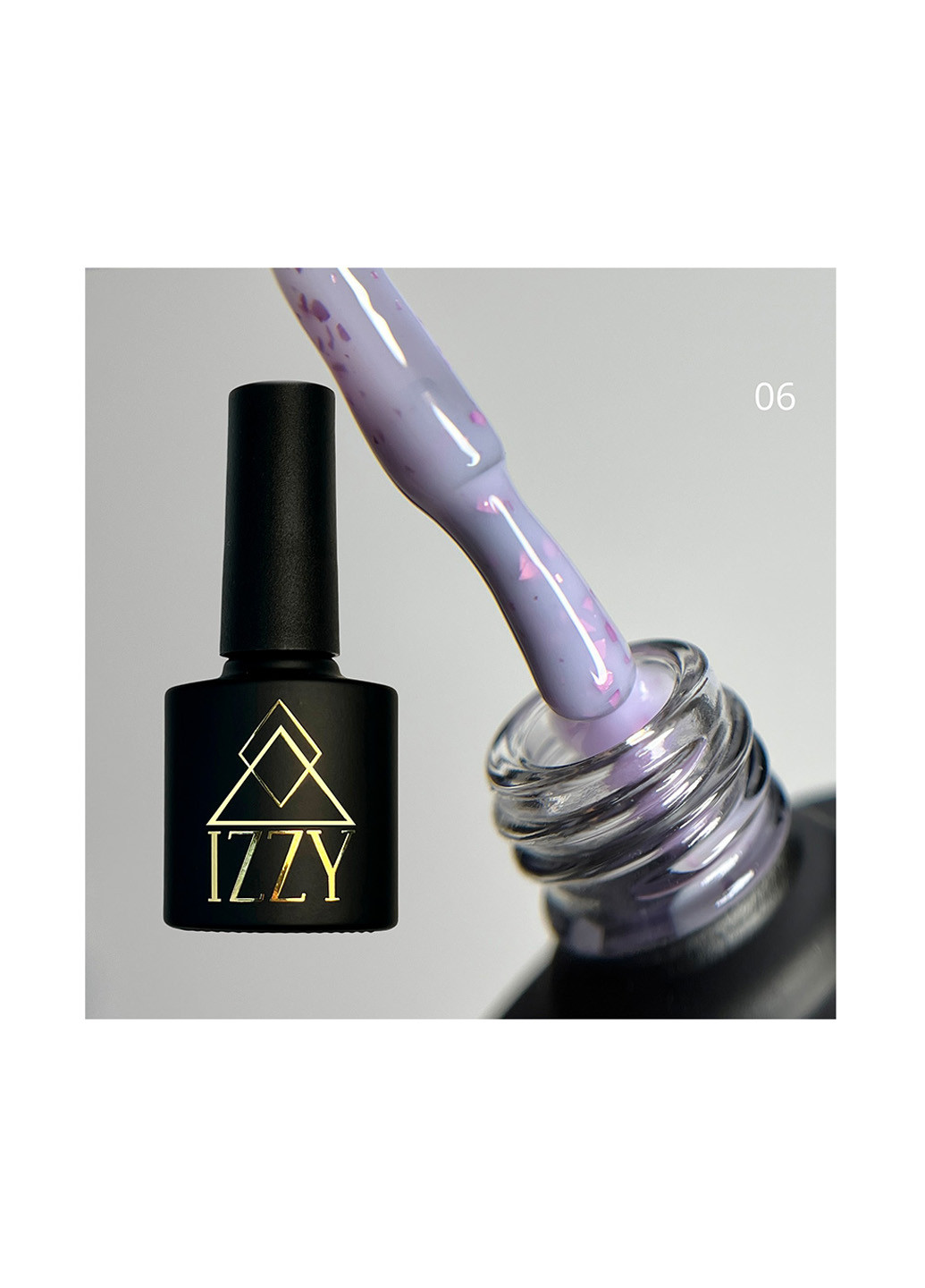 База для маникюра Any Base 06, фиолетовая база для ногтей с талью, 10 г Izzy (363030526)