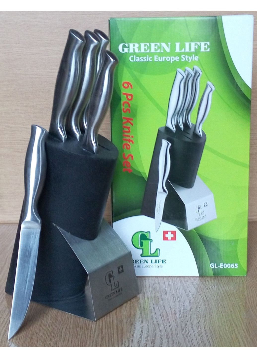 Набір ножів GL-0065 Green Life комбінований,