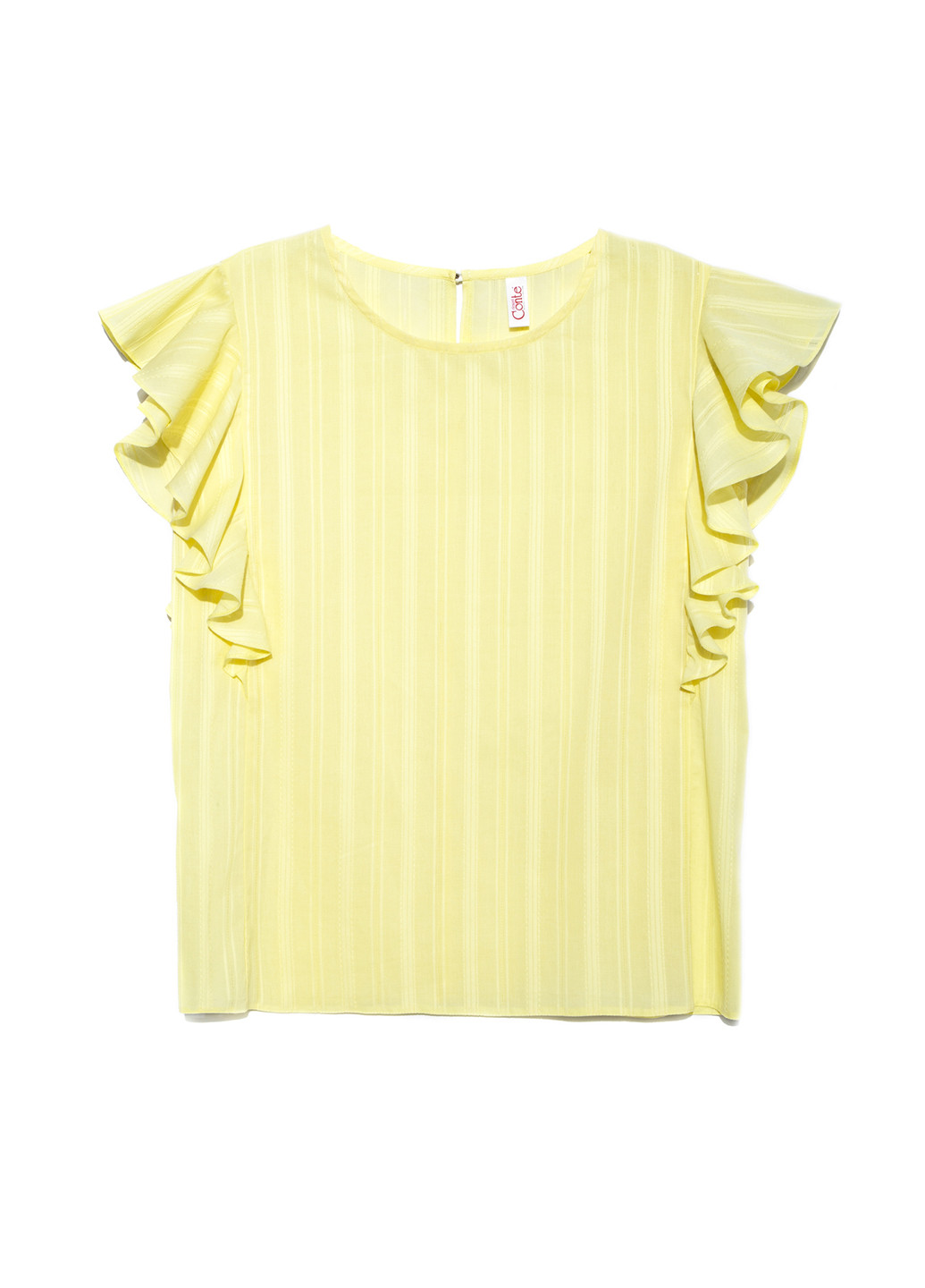 Светло-желтая летняя блуза Conte