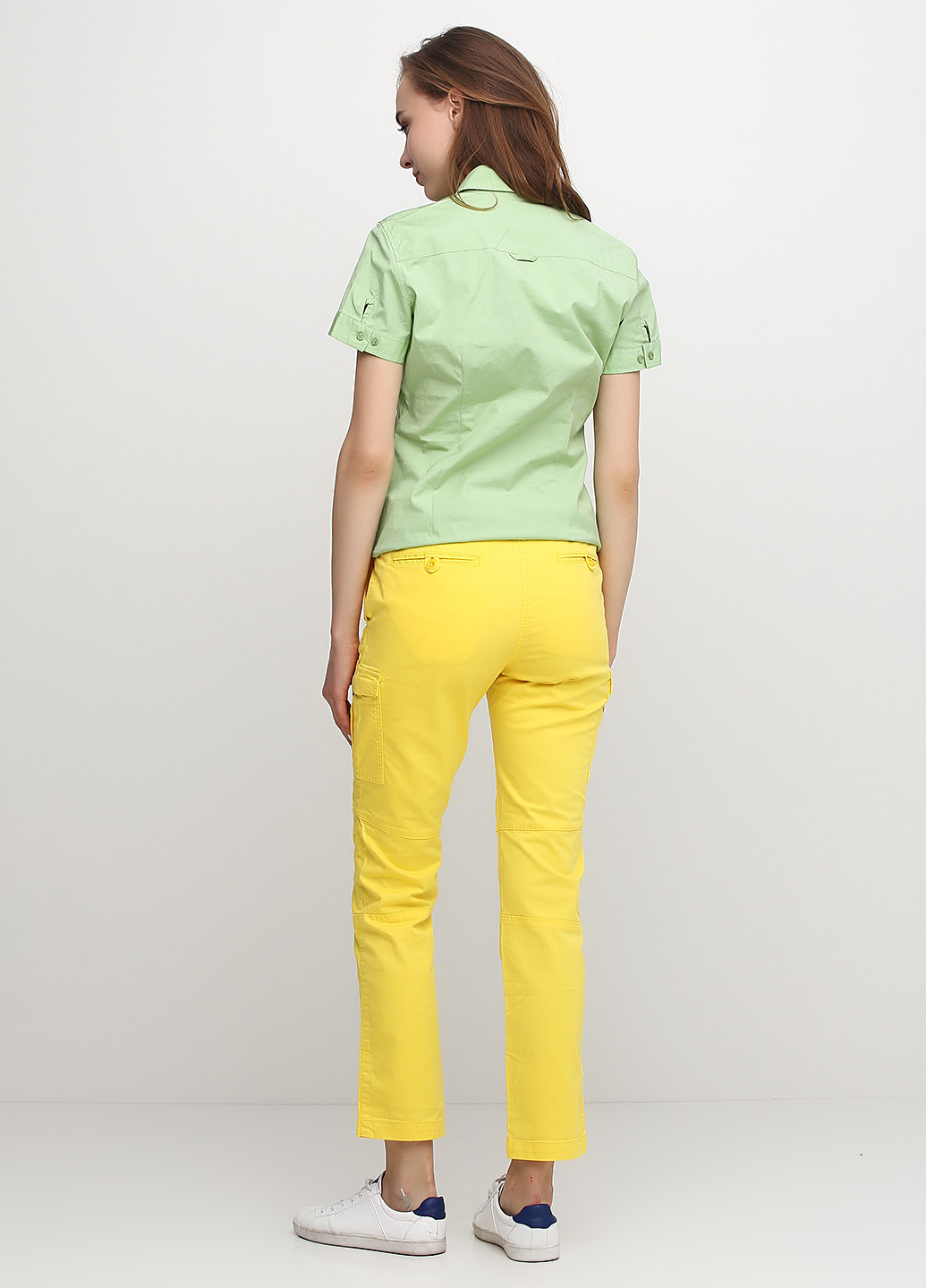 Желтые кэжуал летние прямые брюки Gant