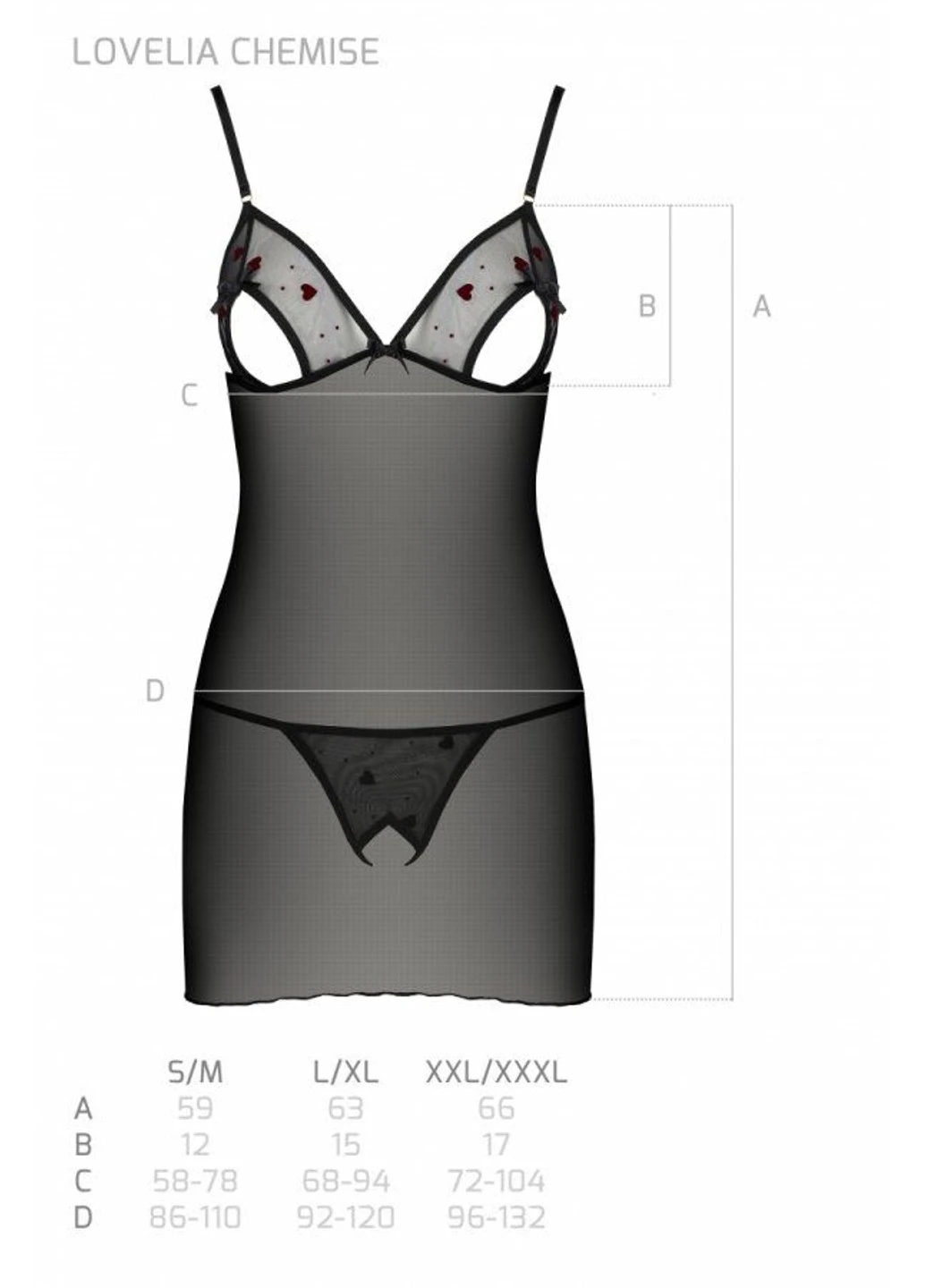 LOVELIA CHEMISE black L/XL - Passion (255459112)