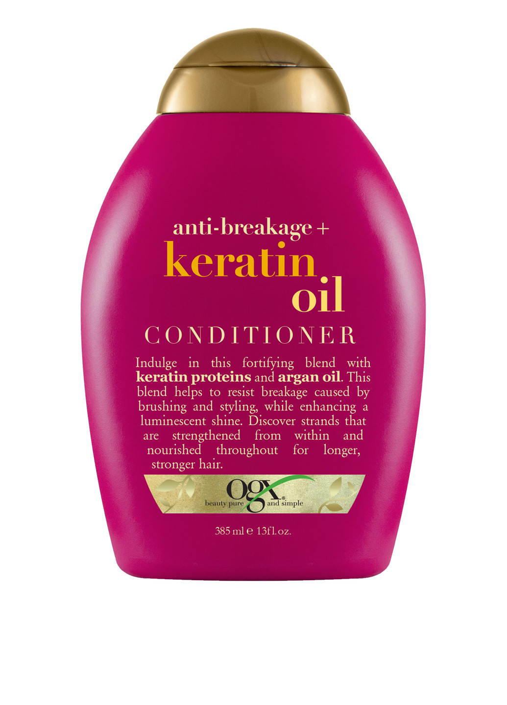 Кондиционер против ломкости волос Keratin Oil Anti-Breakage Conditioner, 385 мл OGX (182427825)