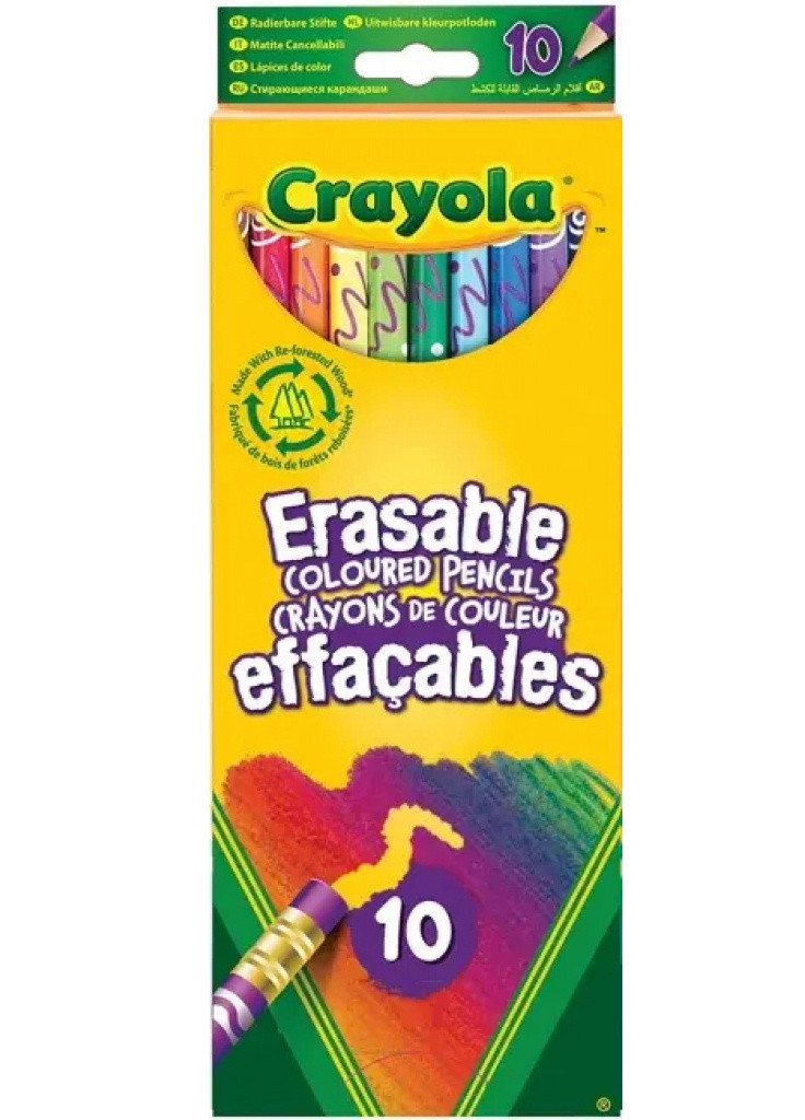 Карандаши цветные стирающихся 10 шт (256247.024) Crayola (254066715)