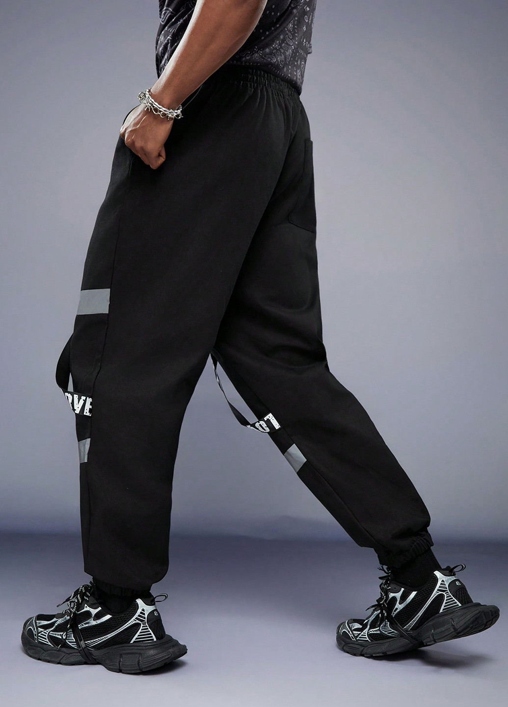 Черные спортивные зимние джоггеры брюки SHEIN