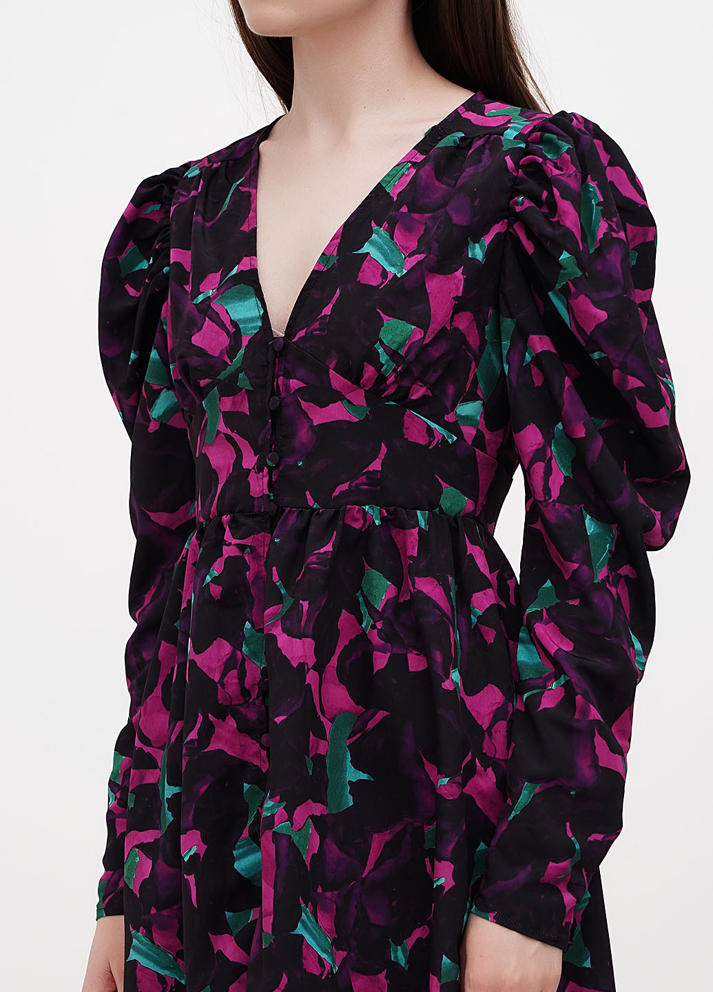 Комбінована кежуал сукня Nasty Gal з абстрактним візерунком