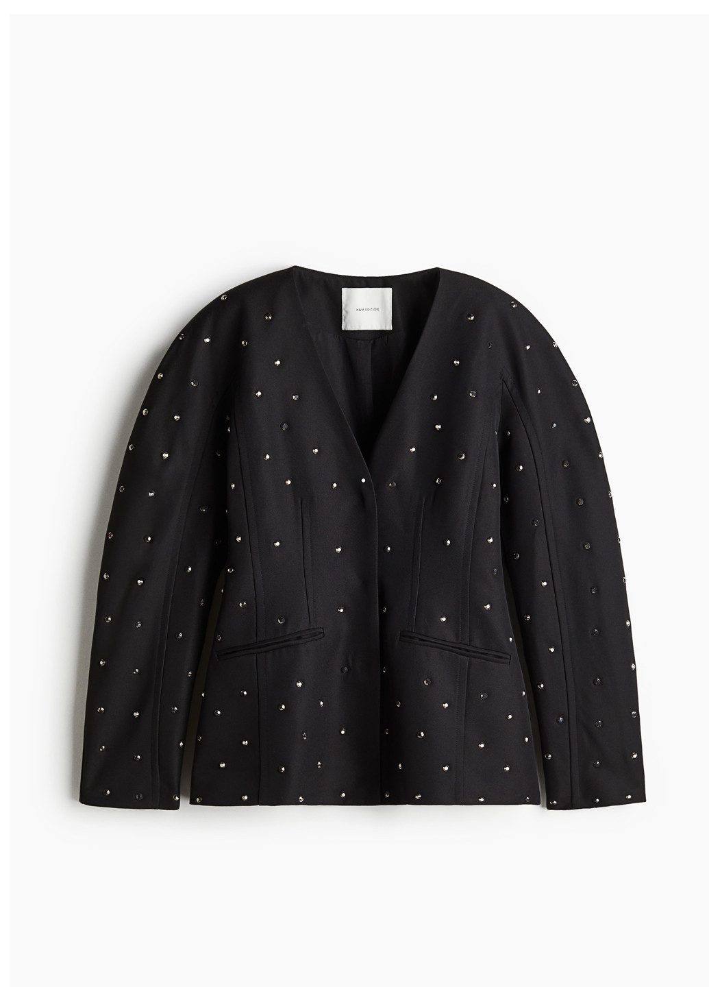 Черный женский жакет H&M однотонный - демисезонный