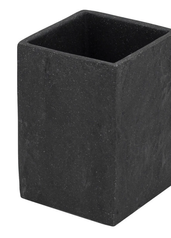 Стакан для зубних щіток Trento Black Stone 46588 Trento Design Studio (253865573)
