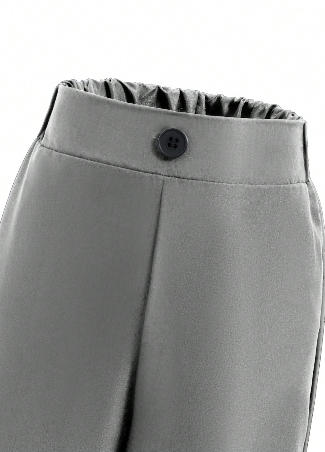 Сірий демісезонний костюм (жилет, штани) брючний SHEIN