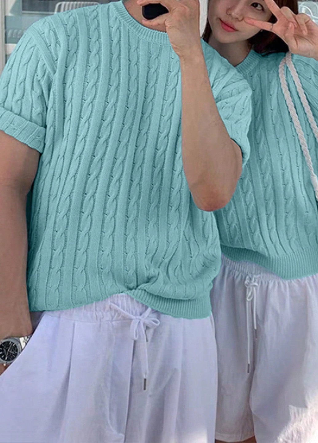 Бірюзовий демісезонний джемпер джемпер SHEIN