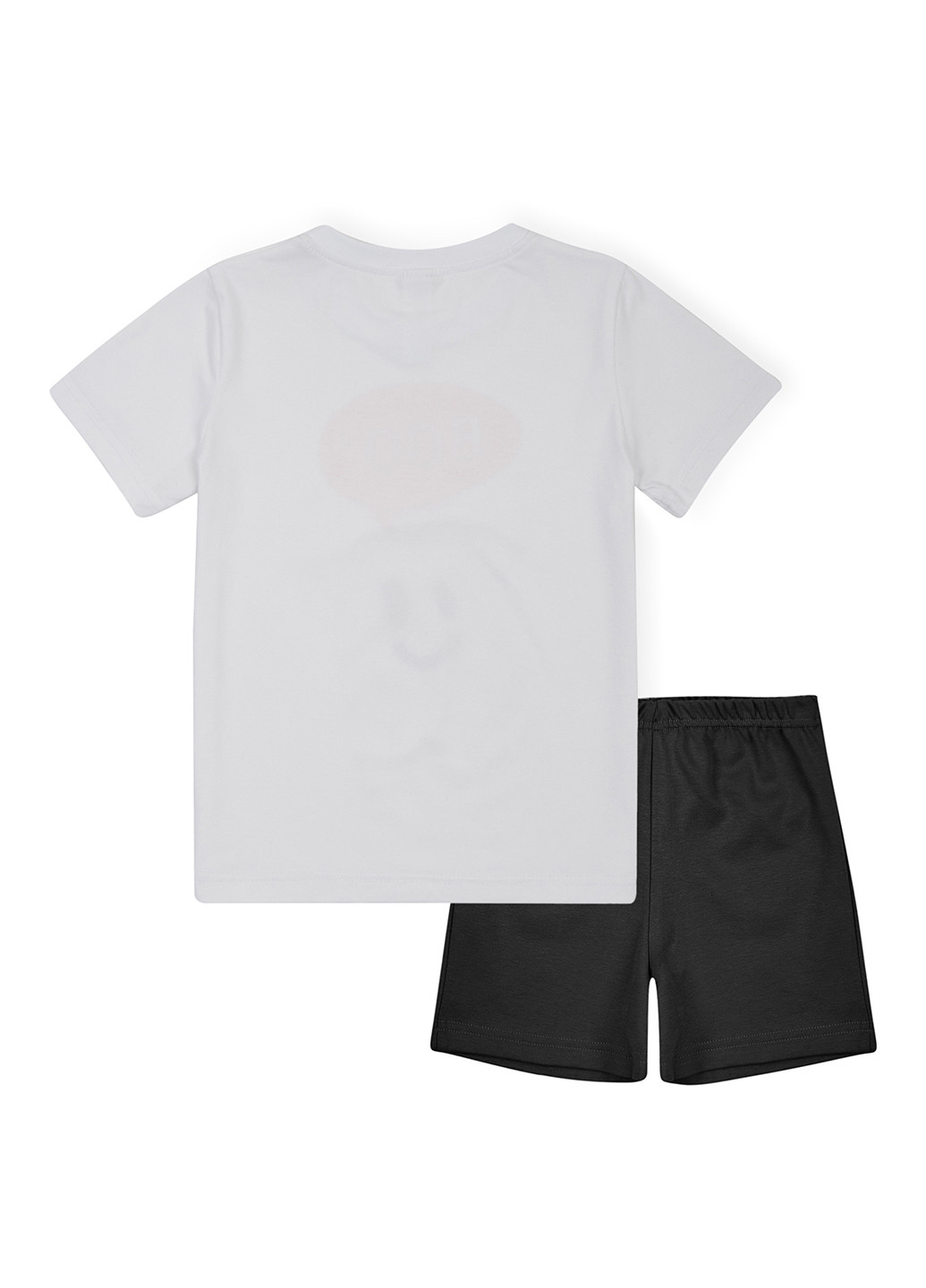 Чорно-біла всесезон піжама (футболка, шорти) футболка + шорти Garnamama