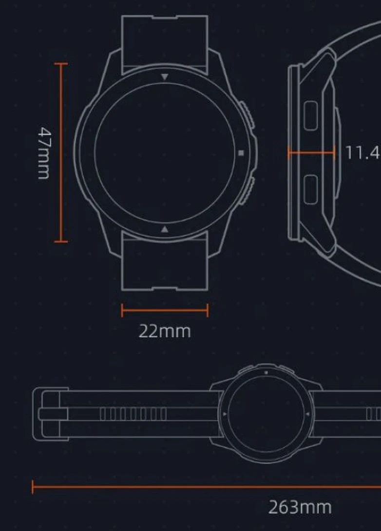 Умные часы Smart Mibro Watch X1 Black спортивные, умные UWatch (253383924)
