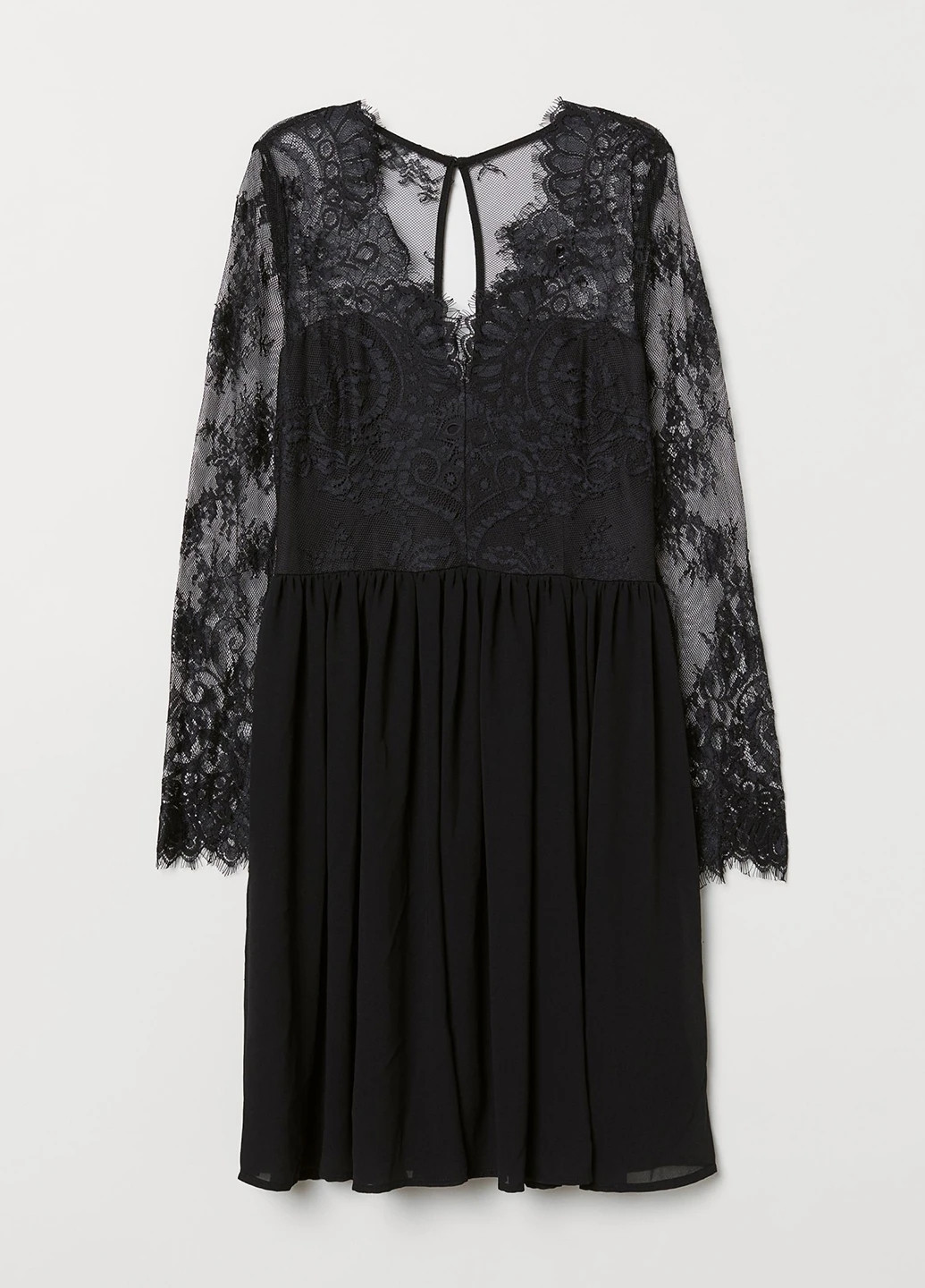 Чорна вечірня сукня кльош H&M однотонна