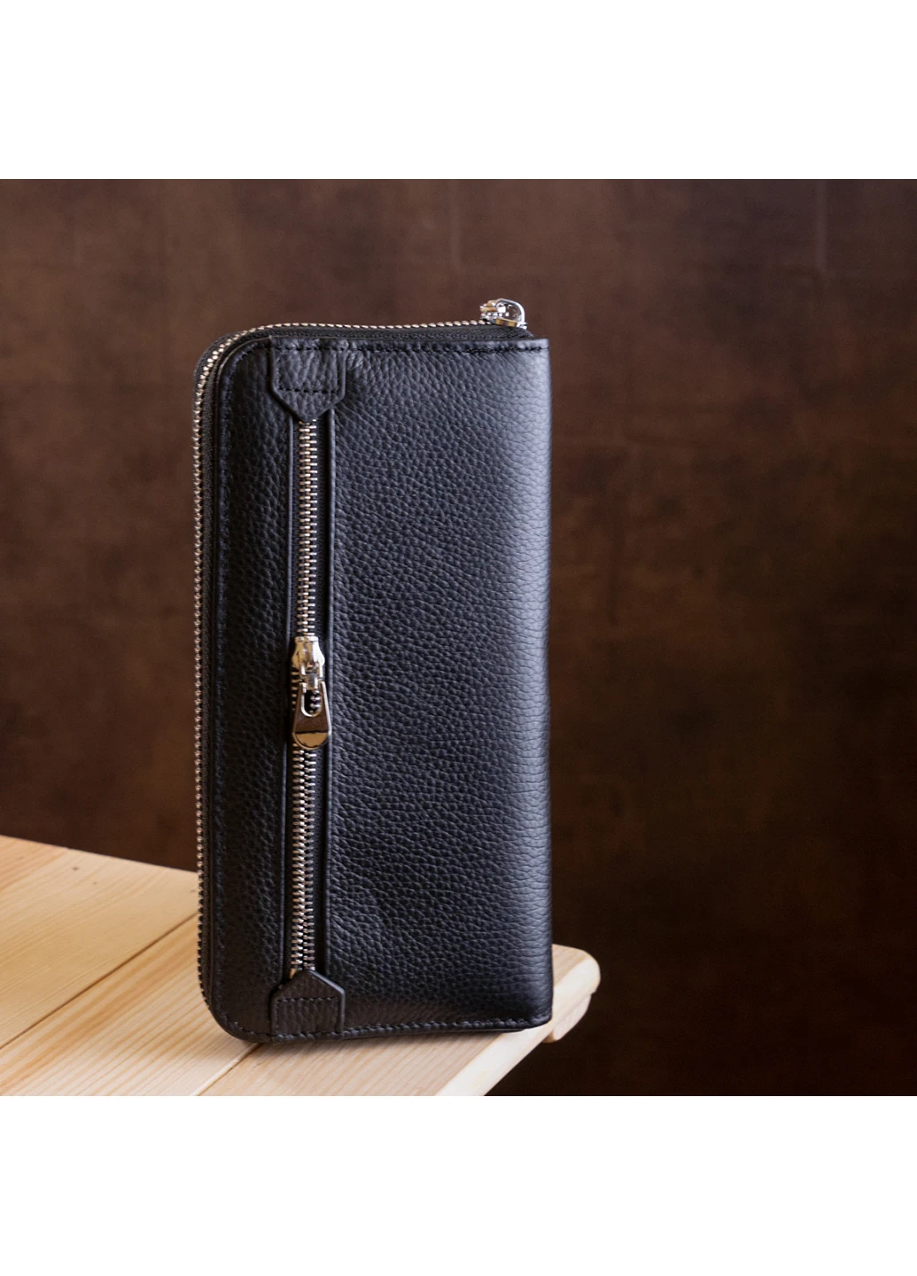 Женский кожаный кошелек-клатч 10х20 см st leather (229458825)