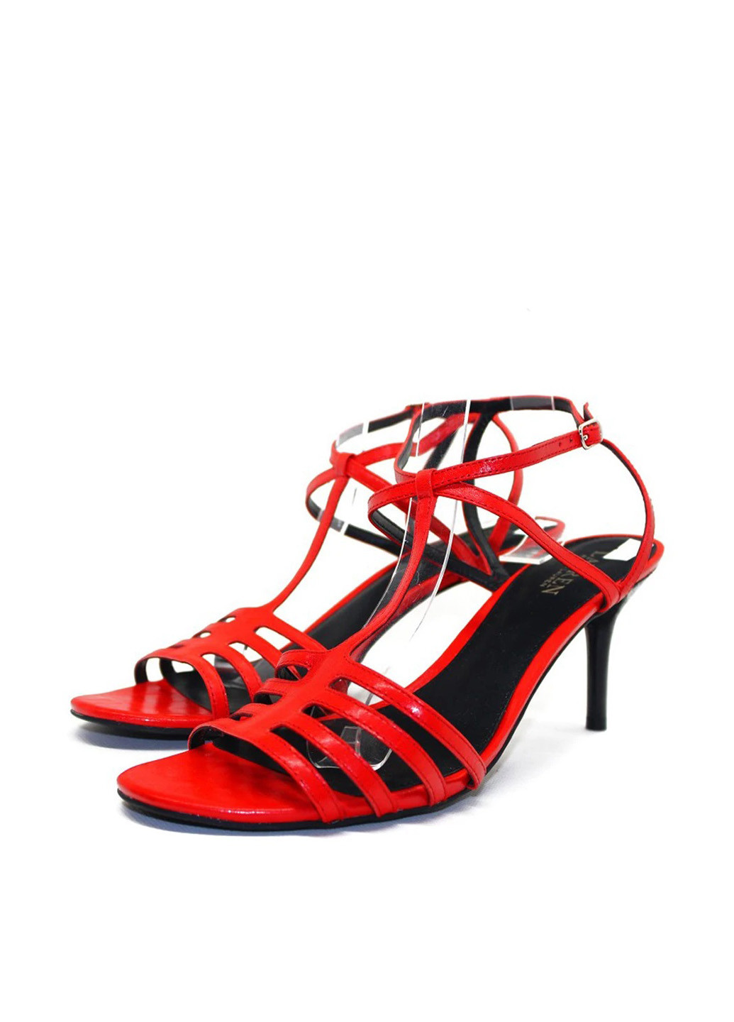 Красные босоножки Ralph Lauren с ремешком плетение