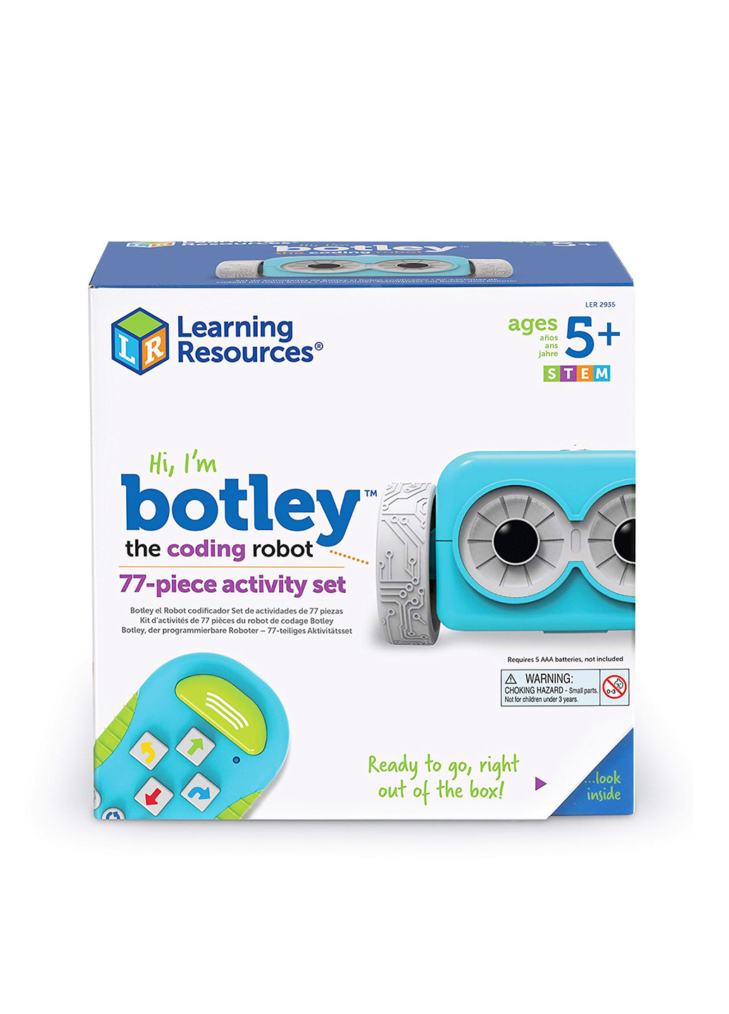 Ігровий STEM-набір – РОБОТА BOTLEY (програмована іграшка-робот, пульт, аксесуар.) Learning Resources (158118618)