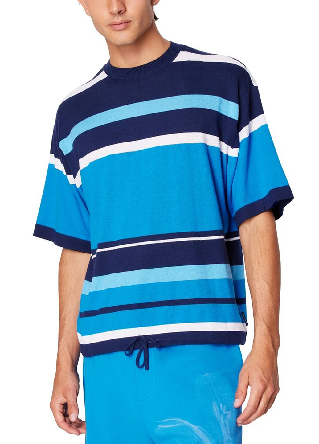 Синяя футболка Armani Exchange