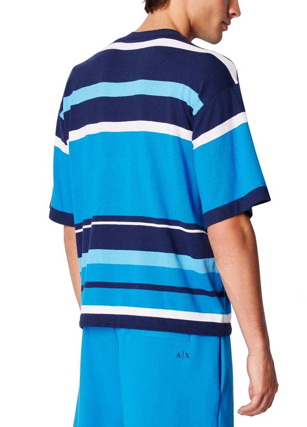 Синяя футболка Armani Exchange