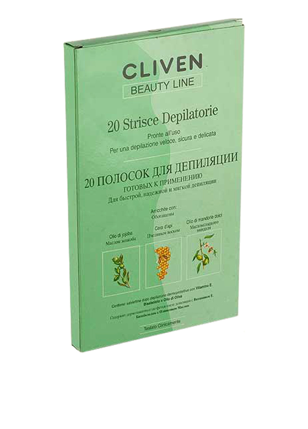 Смужки для депіляції обличчя і зони бікіні (20 шт.) Cliven (79586723)