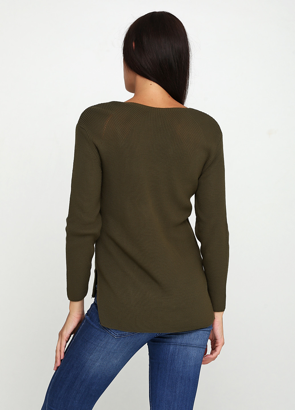 Оливково-зеленый демисезонный пуловер пуловер Imperial