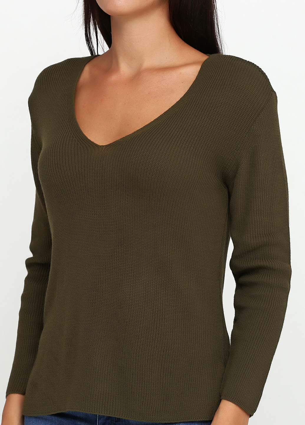 Оливково-зеленый демисезонный пуловер пуловер Imperial