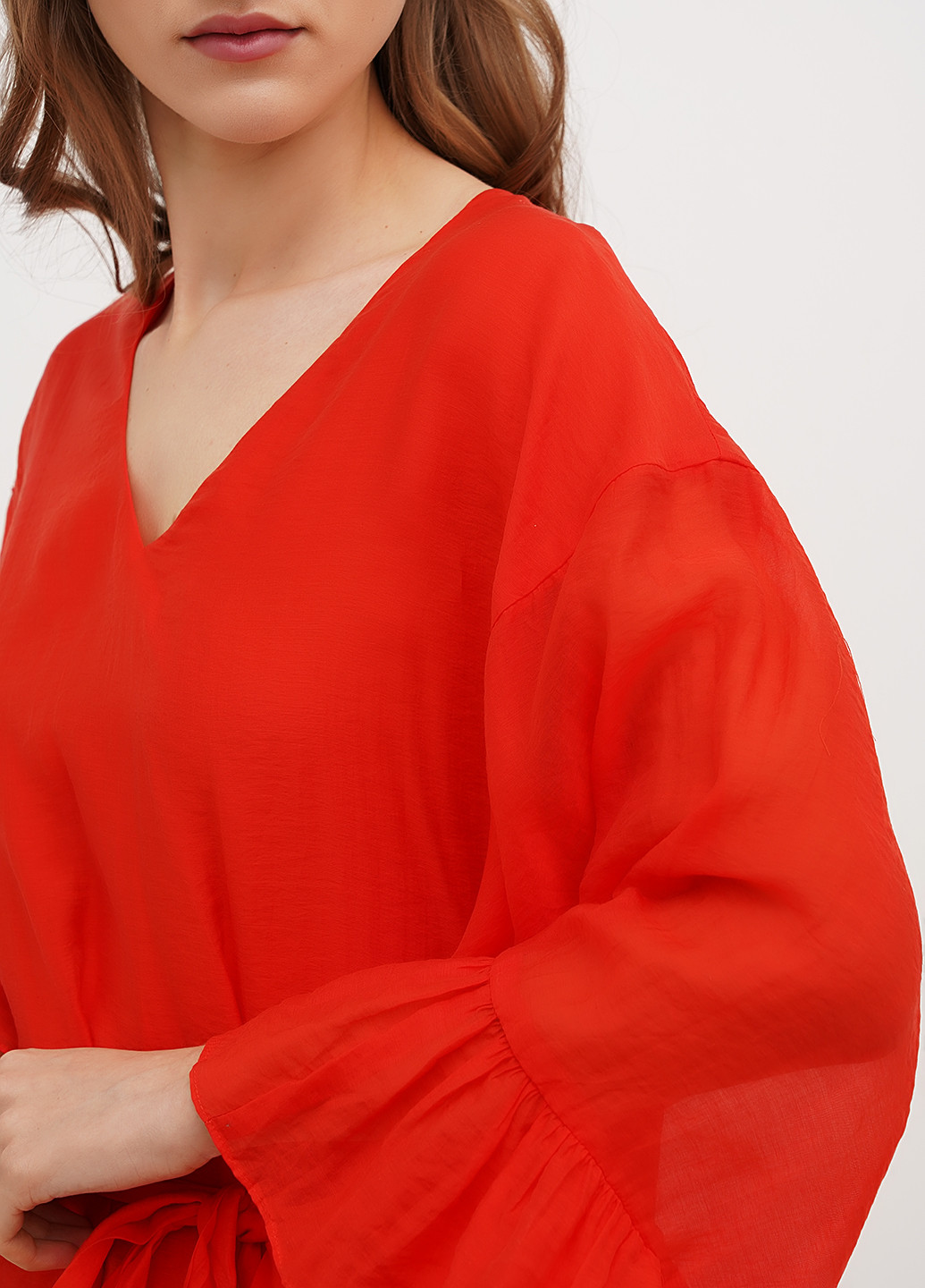 Червона коктейльна сукня оверсайз H&M однотонна