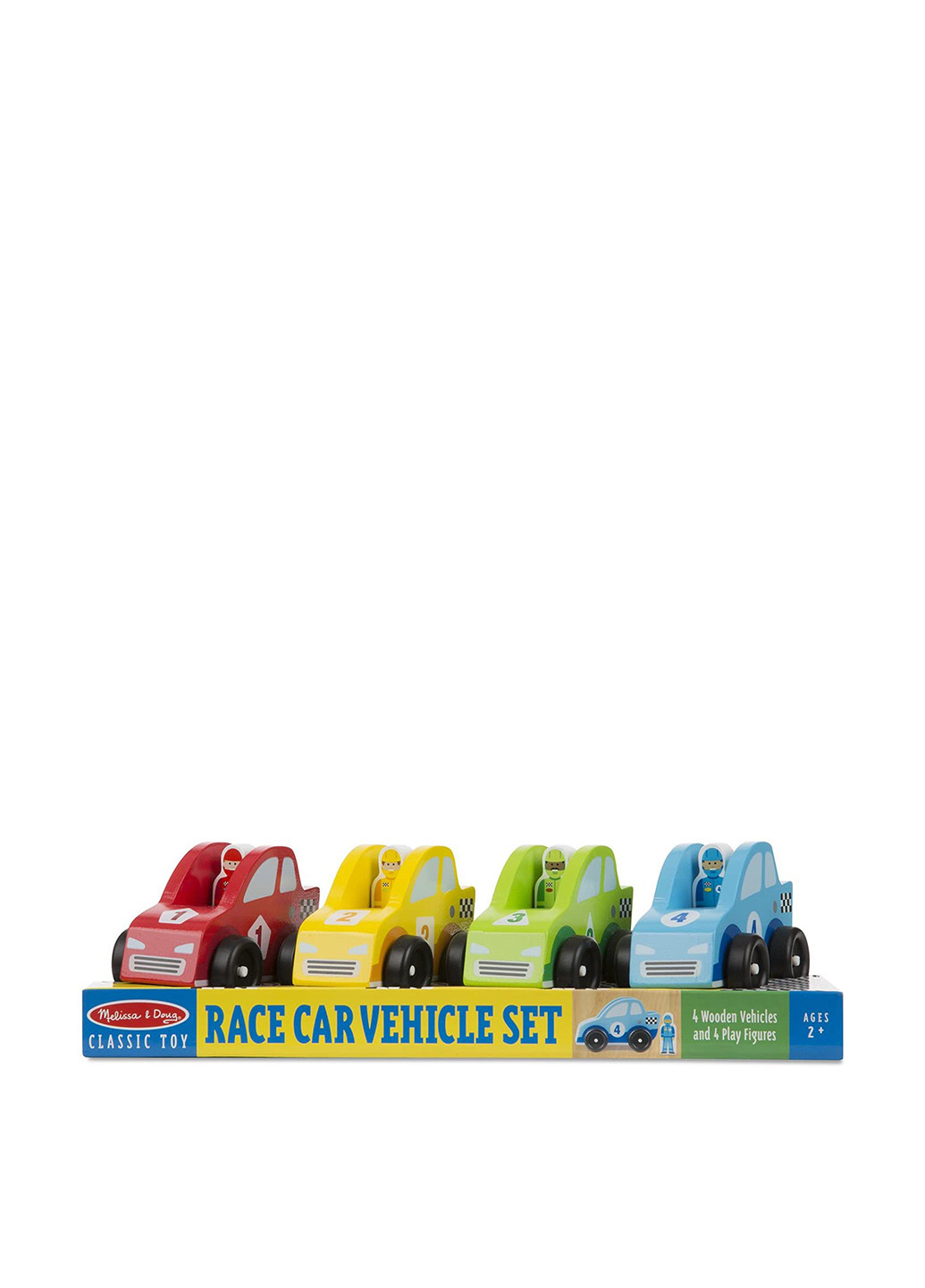 Игровой набор Гоночные автомобили (4 шт.) Melissa & Doug (251711320)