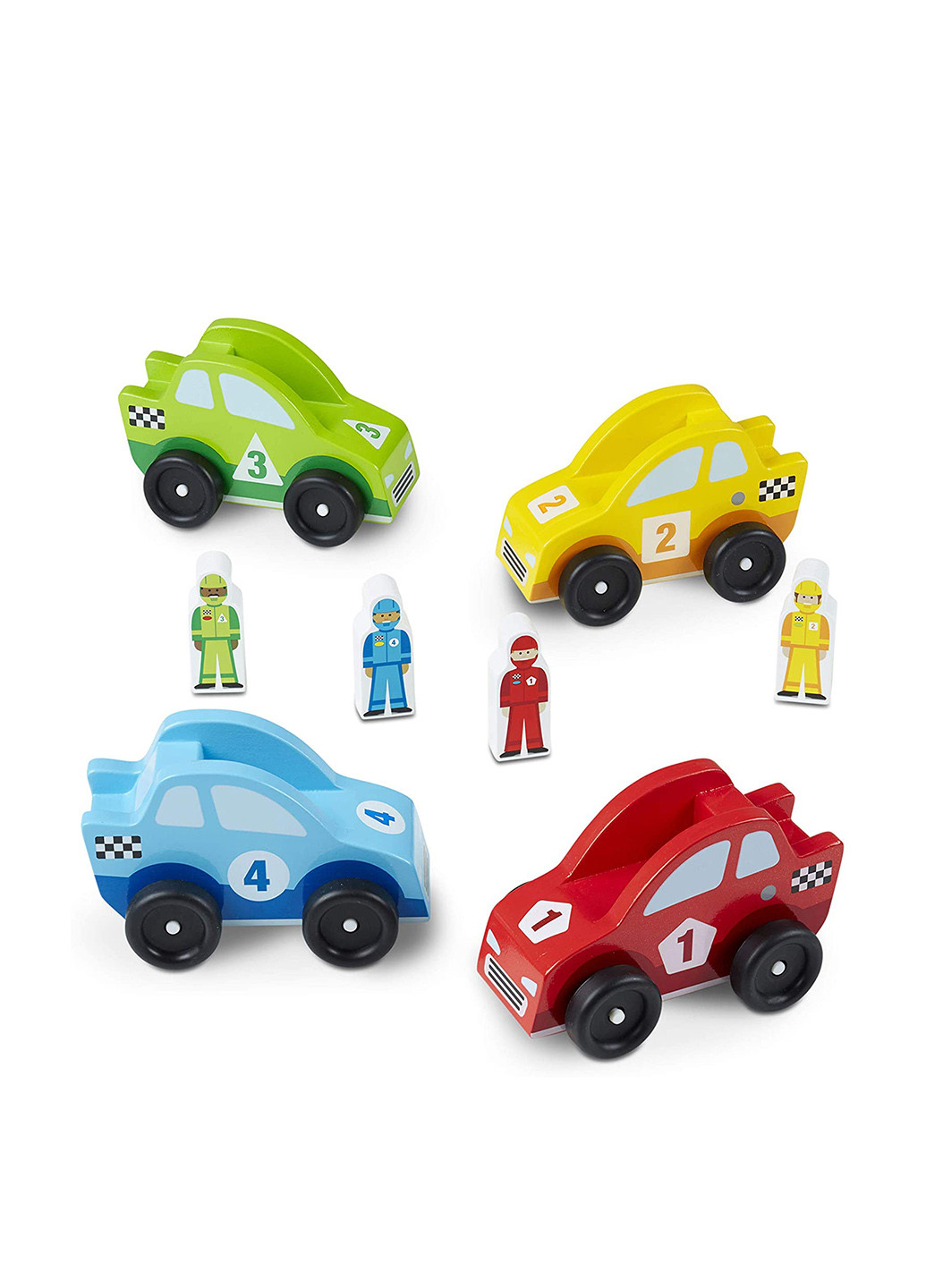 Игровой набор Гоночные автомобили (4 шт.) Melissa & Doug (251711320)
