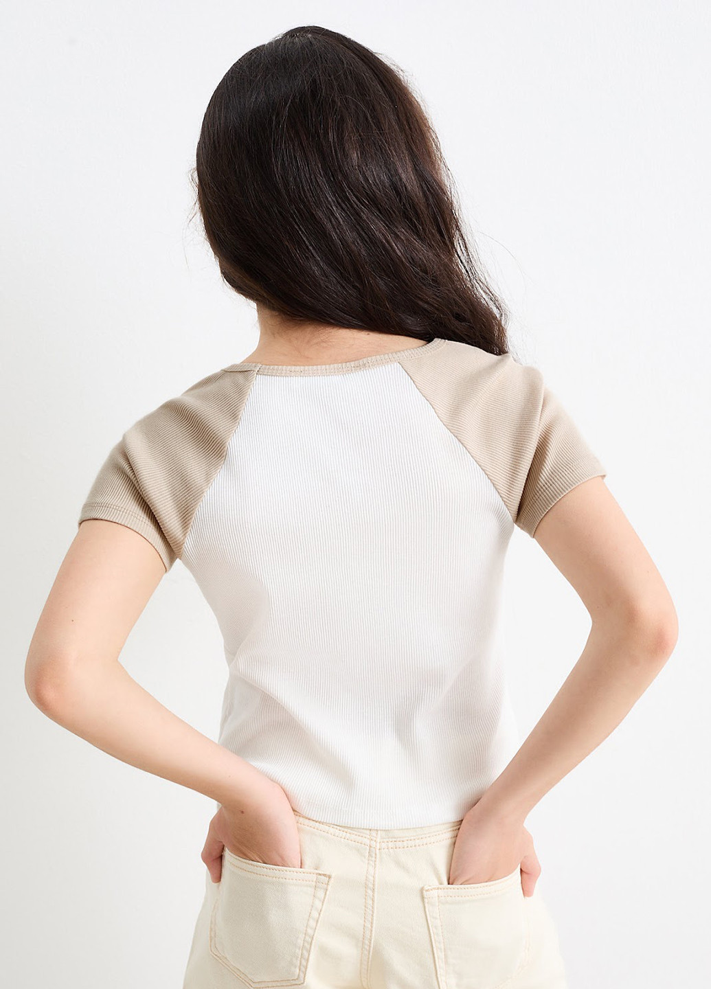 Комбінована літня футболка (3 шт.) C&A