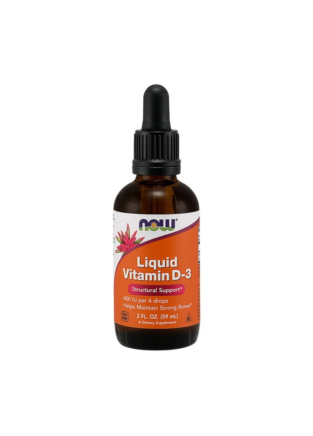 Рідкий Вітамін Д3 Liquid Vitamin D-3 (59 мл) нау фудс Now Foods (255409741)