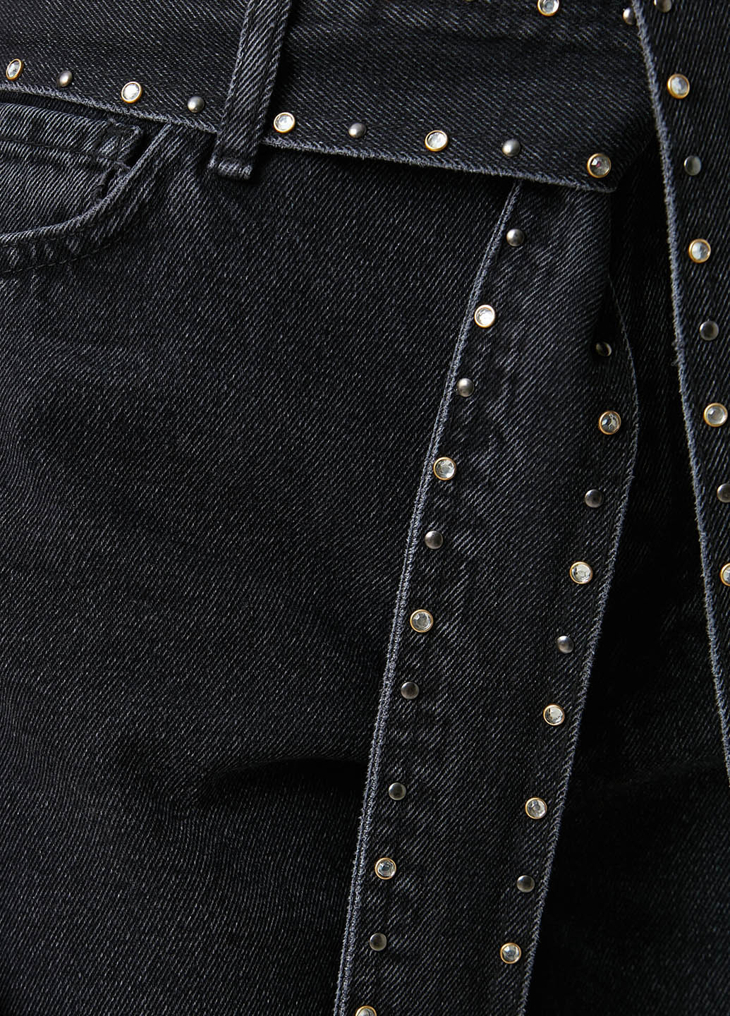 Джинси KOTON вкорочені, завужені однотонні чорні джинсові бавовна