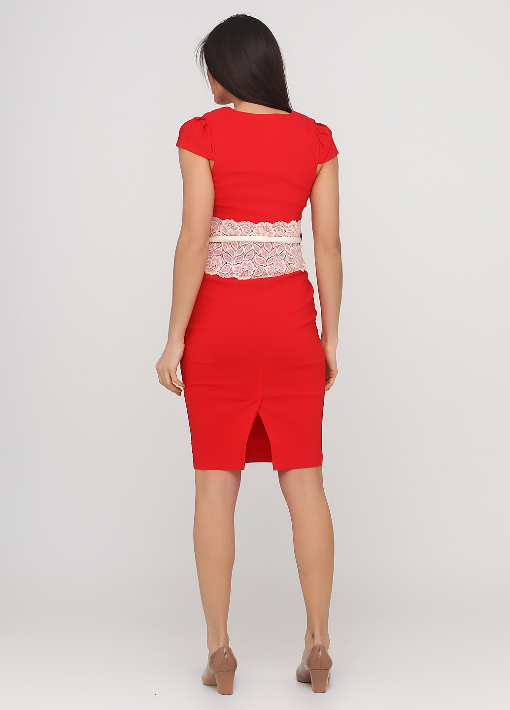 Червона коктейльна плаття, сукня футляр Paper Dolls однотонна