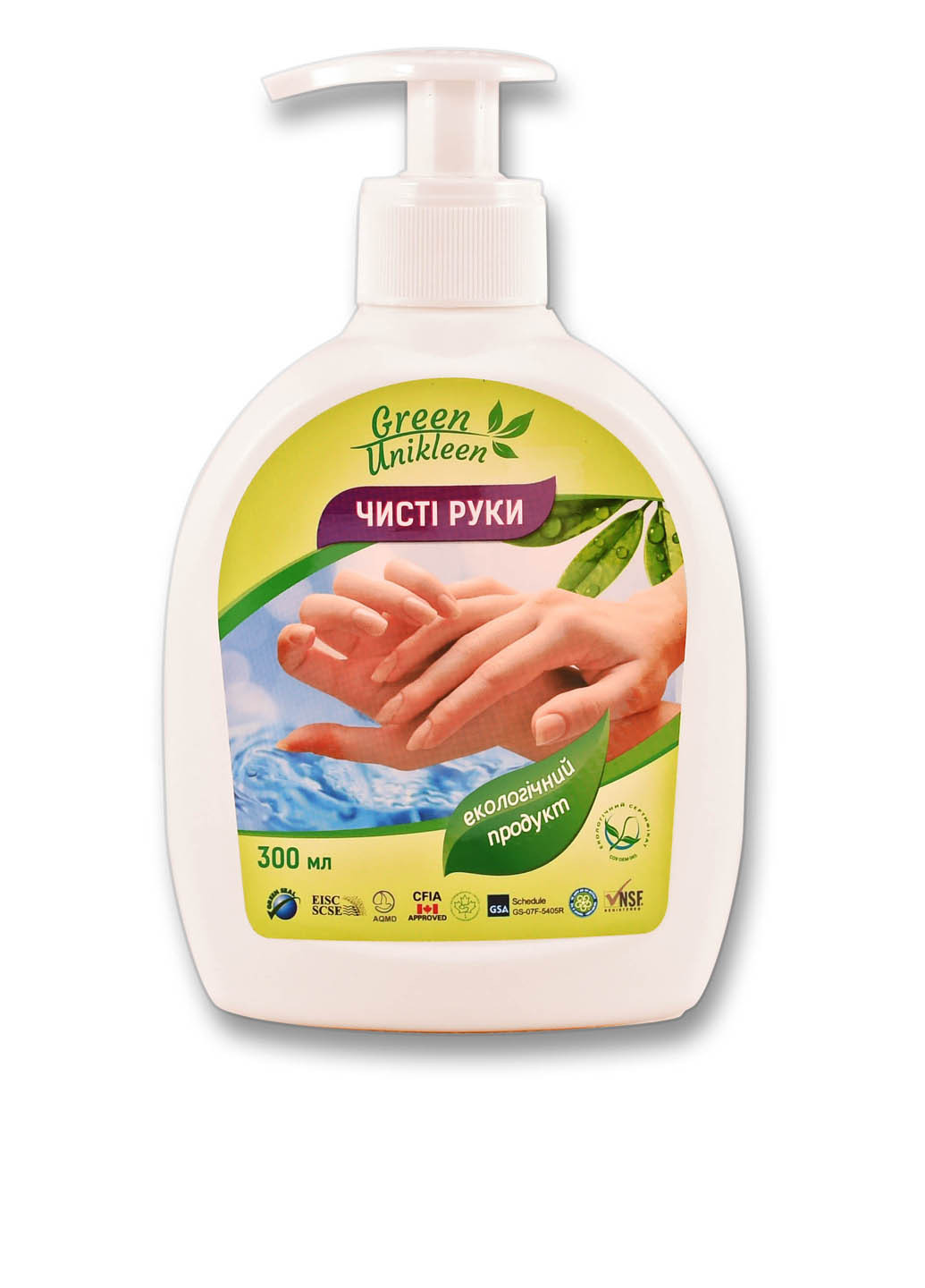 Мыло жидкое Чистые Руки, 300 мл Green Unikleen (119162330)