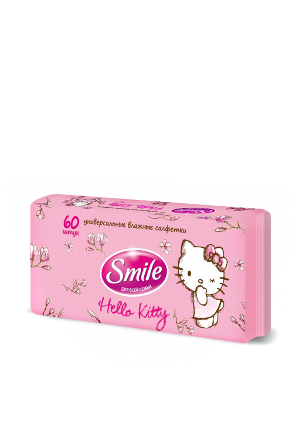 Влажные салфетки Hello Kitty (60 шт.) Smile (132308479)