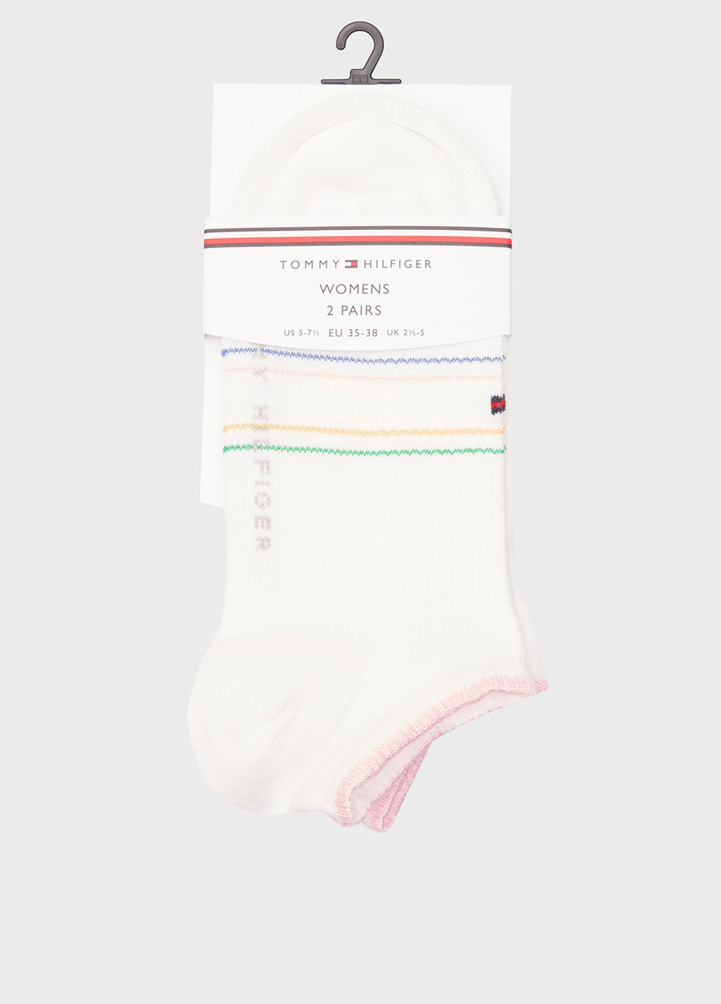 Білі носки (2 пари) Tommy Hilfiger логотипи (343745275)