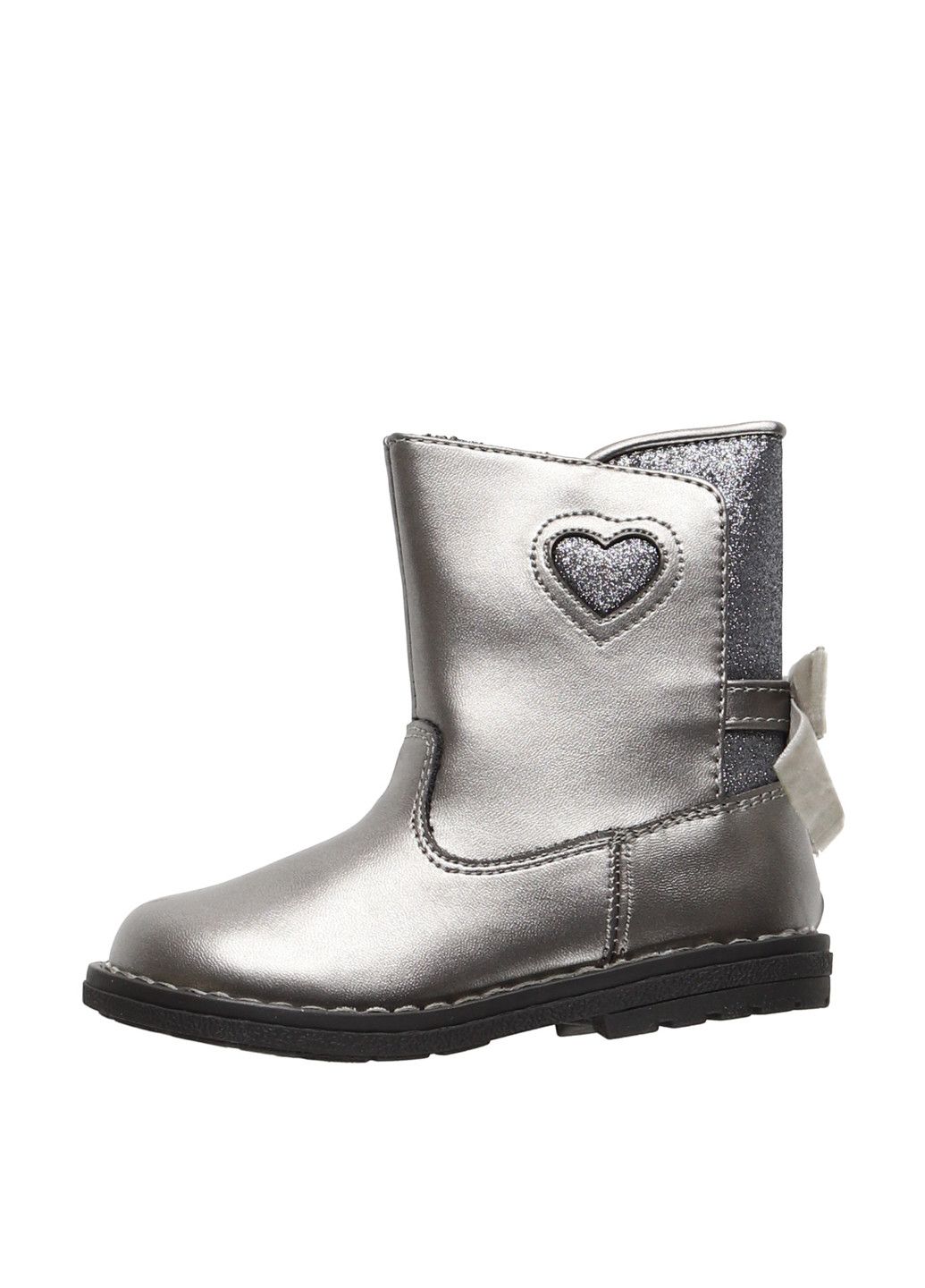 Осенние сапоги Chicco с бантом, с аппликацией, с глиттером