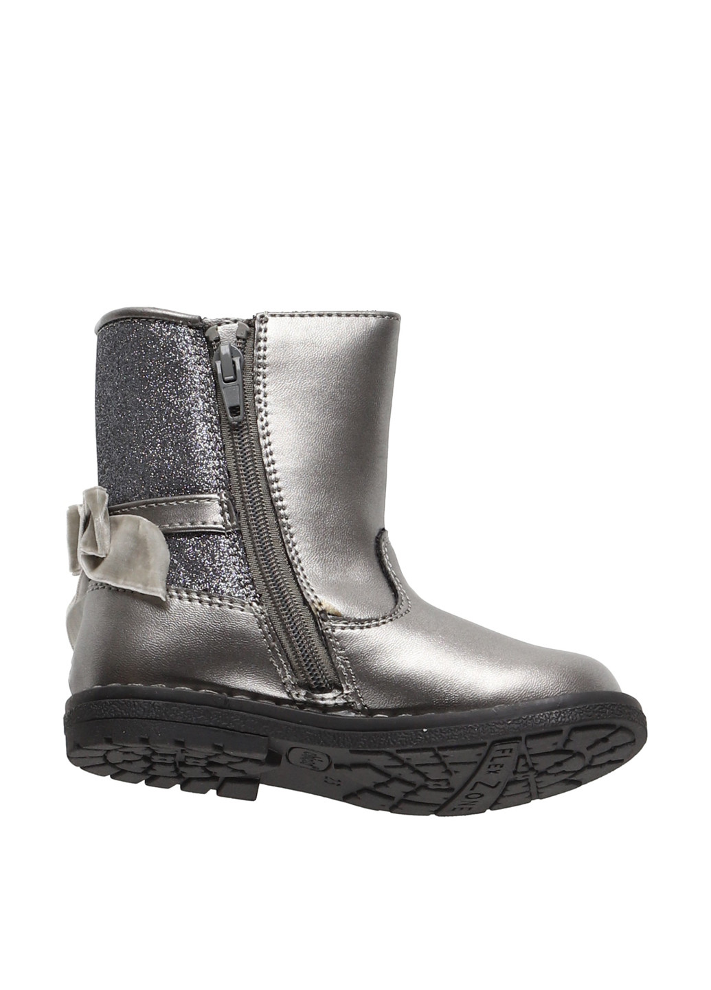 Осенние сапоги Chicco с бантом, с аппликацией, с глиттером