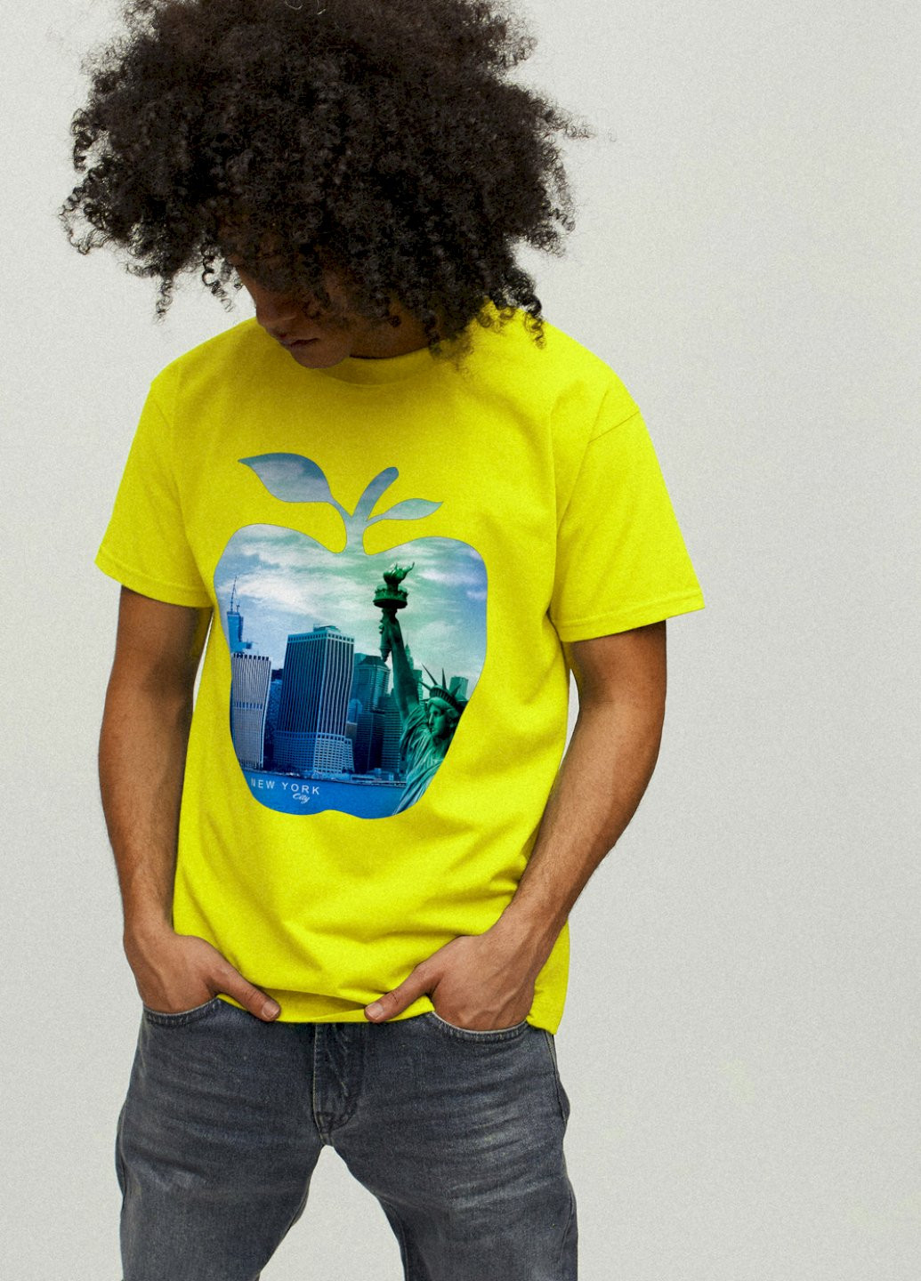 Жовта футболка чоловіча YAPPI