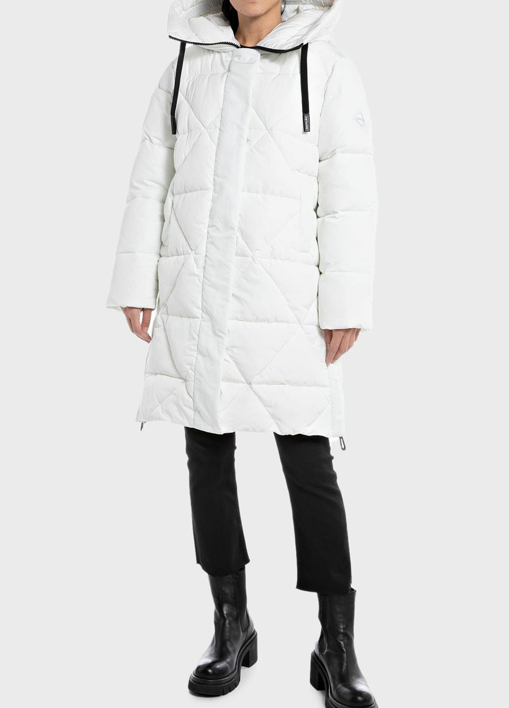 Белая зимняя куртка Replay