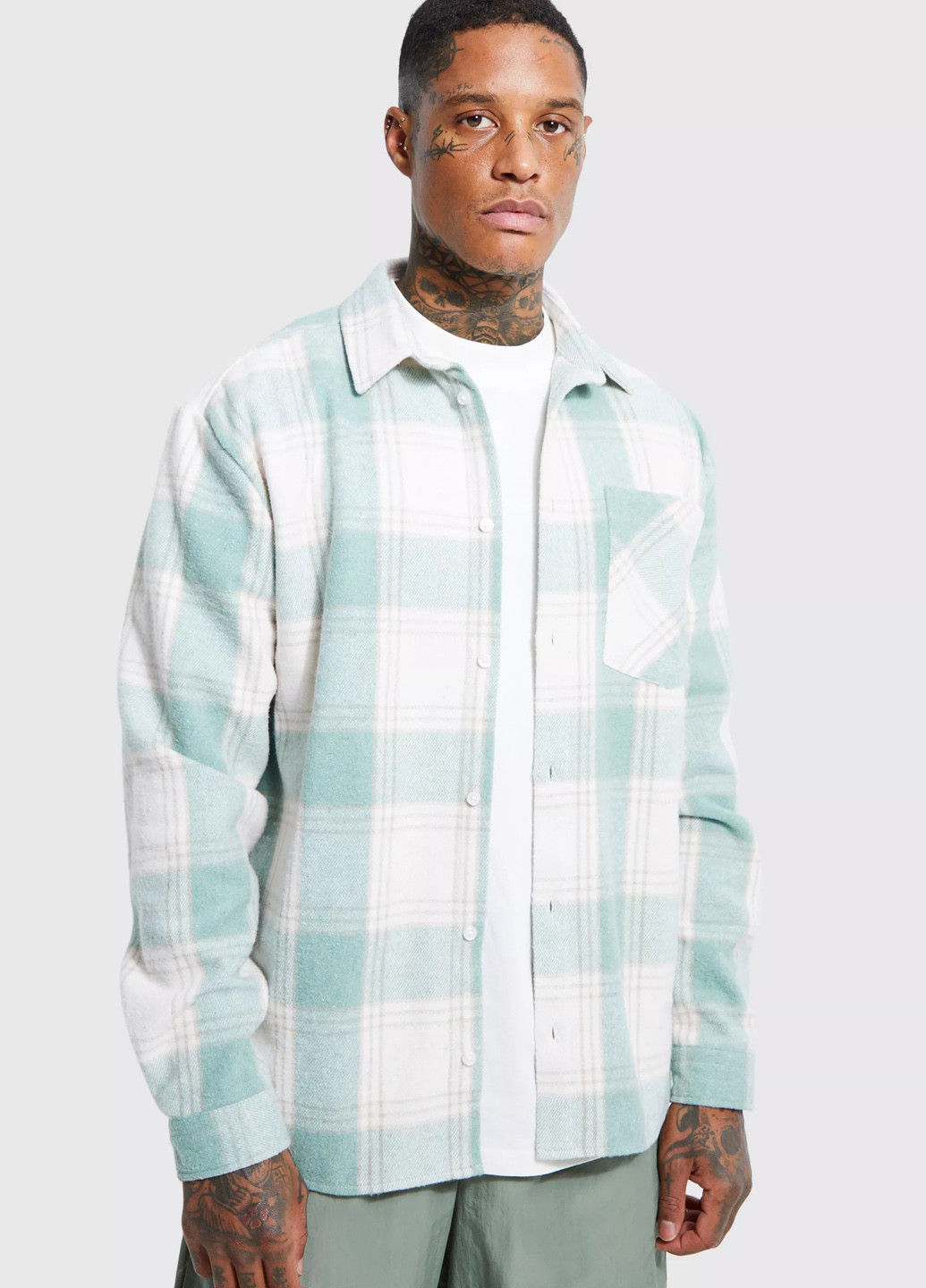 Цветная кэжуал рубашка в клетку Boohoo