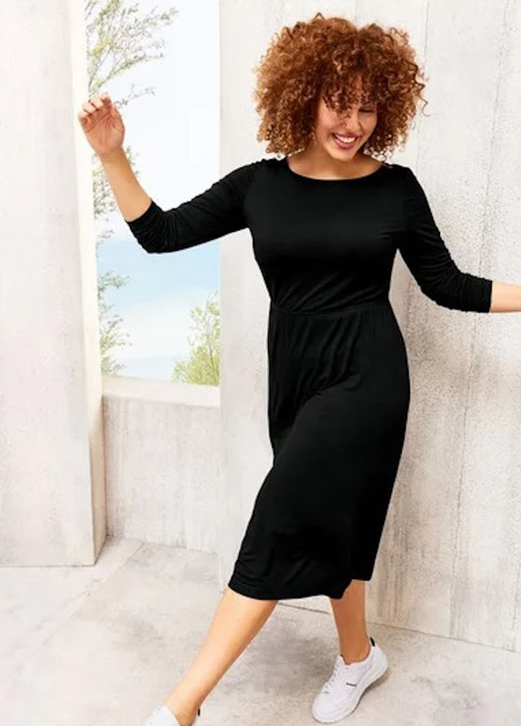 Чорна кежуал сукня а-силует Esmara однотонна