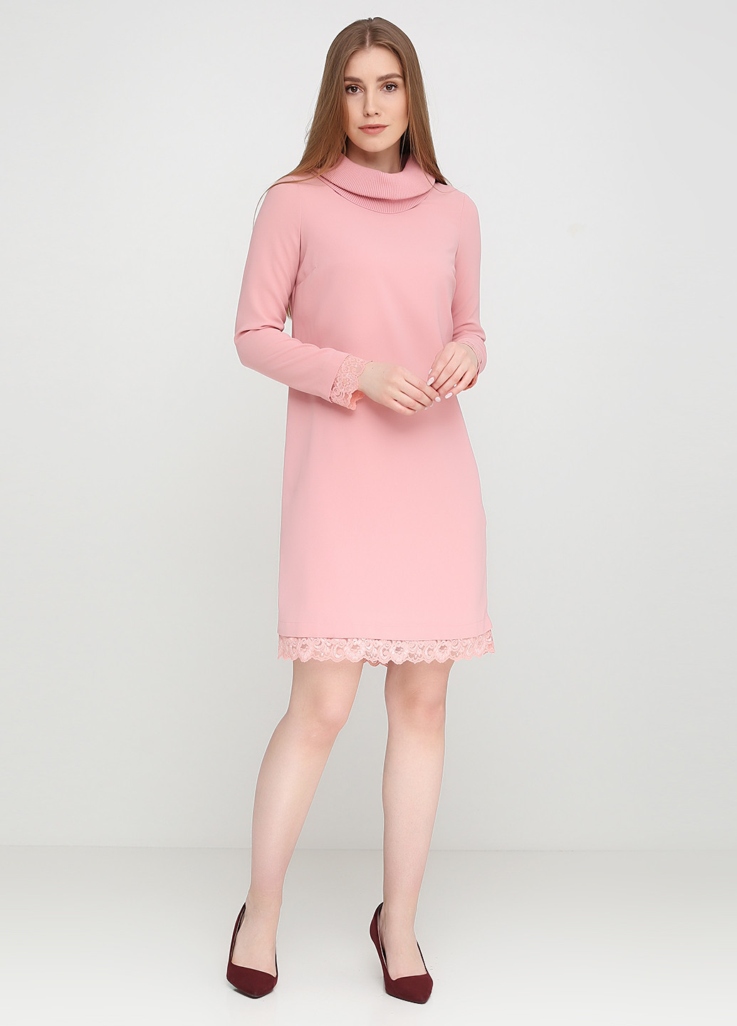 Рожева кежуал сукня Ciolla однотонна