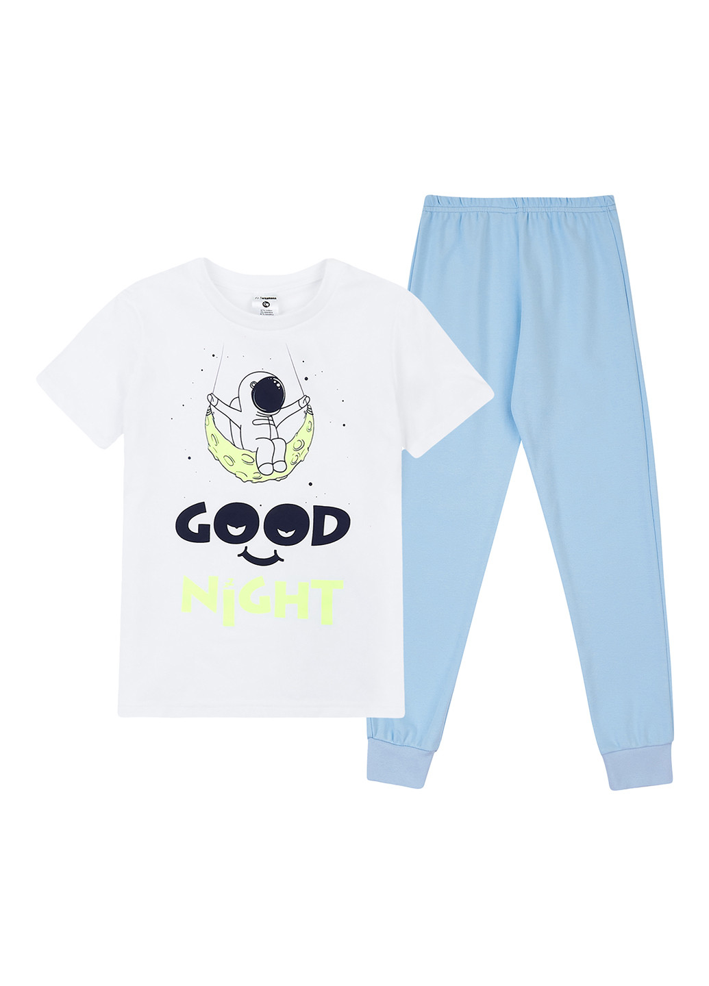 Комбинированная всесезон пижама (футболка, брюки) футболка + брюки Garnamama