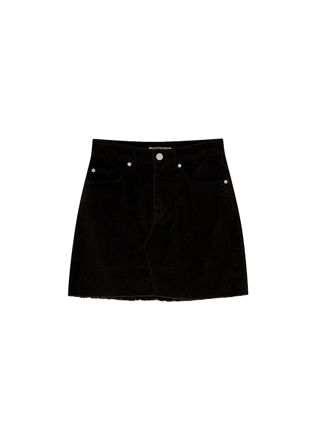 Черная кэжуал однотонная юбка Pull & Bear