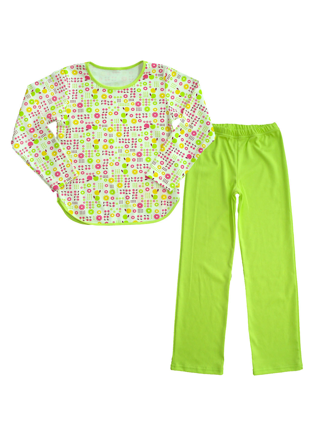 Салатовая всесезон пижама (кофта, брюки) AV Style