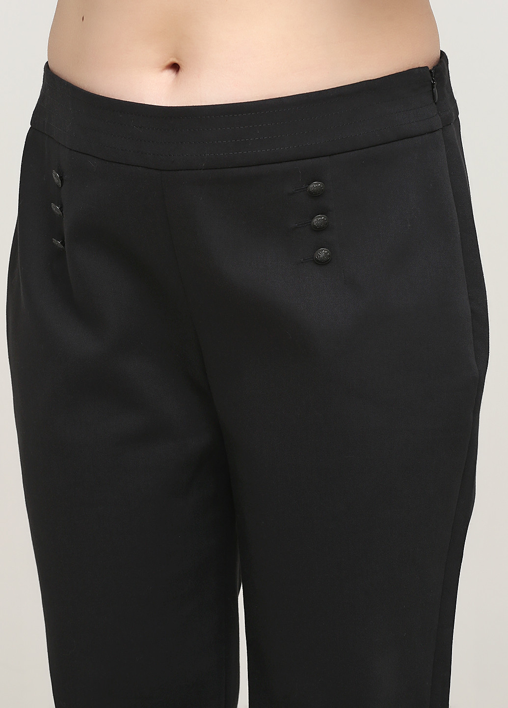 Черные кэжуал демисезонные зауженные брюки 1.2.3.