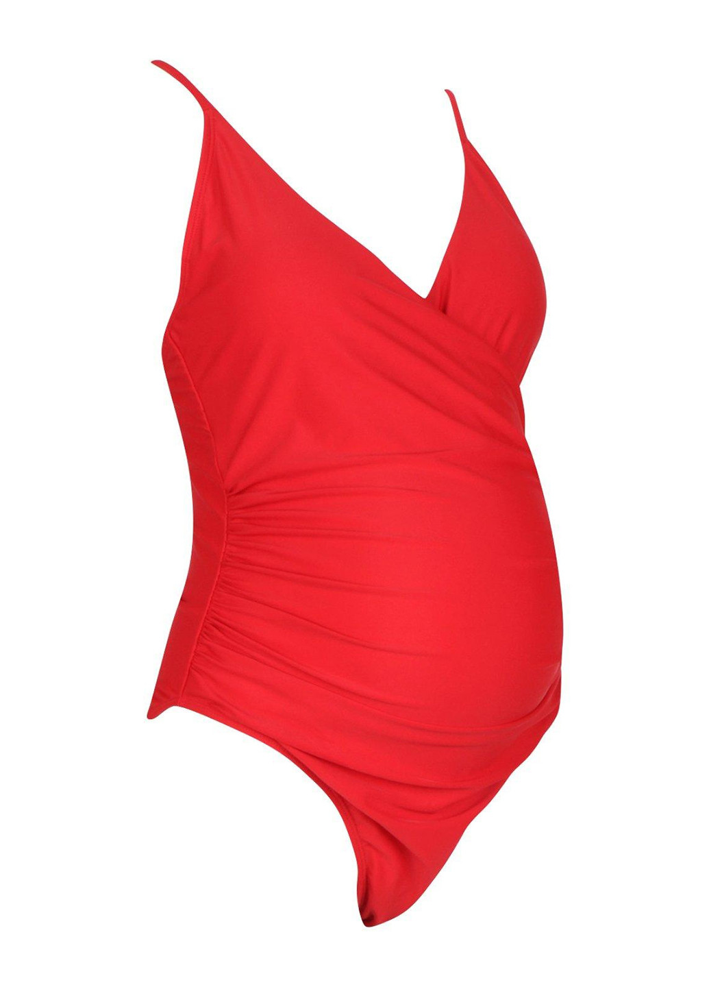 Красный летний купальник для беременных слитный Boohoo