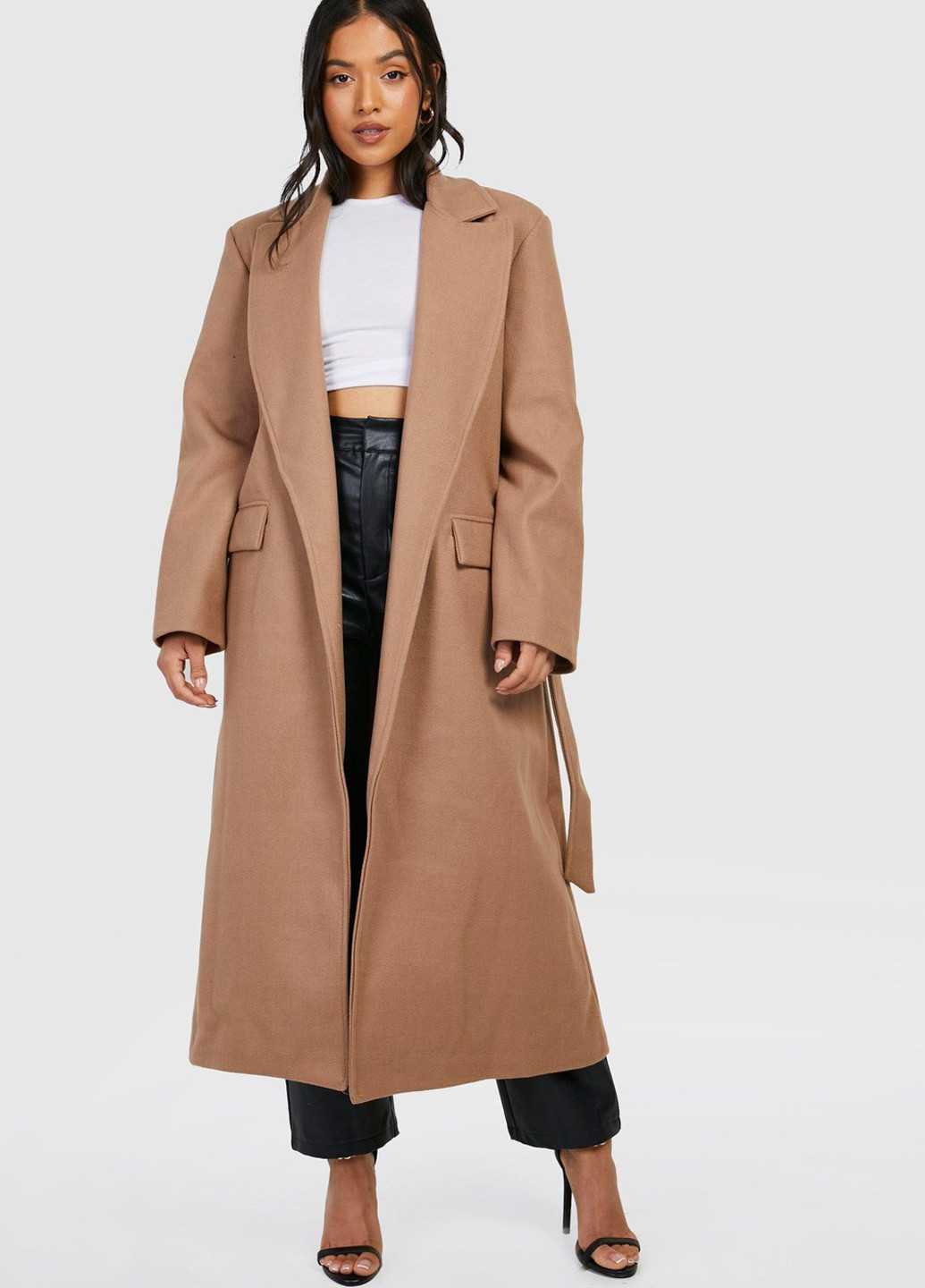 Світло-коричневе демісезонне Пальто Boohoo