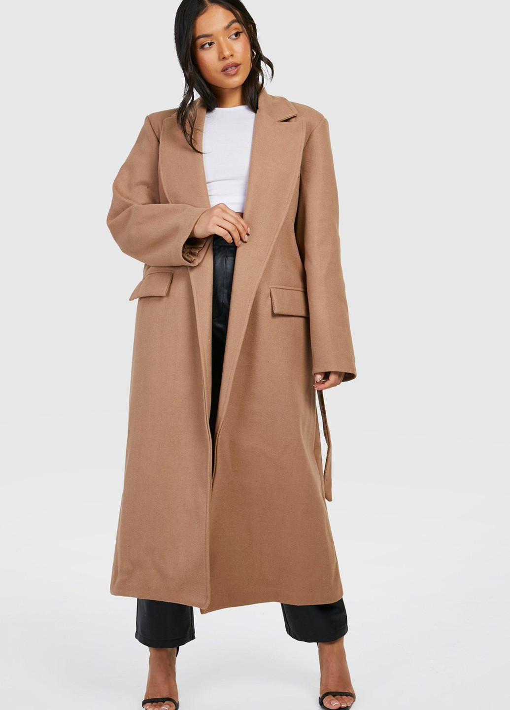 Світло-коричневе демісезонне Пальто Boohoo